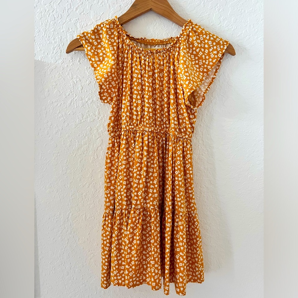 Cat & Jack mustard floral dress